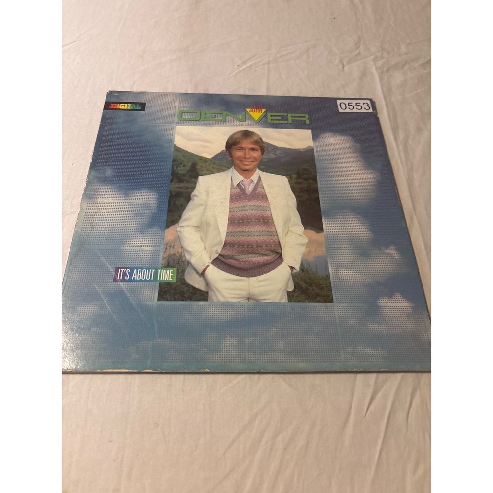 John Denver Vinyl Record It's About Time LP‎ 12" Black Good Gatefold 1983 RCA